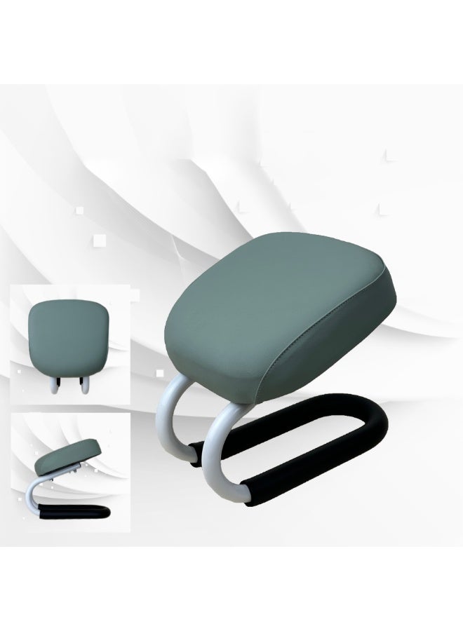 كرسي السجود هو كرسي صلاة للمسلمين - الراحة والدعم أثناء الصلاة ، مقعد جلدي مبطن مصنوع يدويًا في المملكة العربية السعودية ، وتصميم مريح لوضع صلاة مريح ، ال التأمل ، صلاة الركوع كرسي سوجود مع غطاء مضاد للانزلاق ، أخضر ، 25x28x22.5 سم - Image 2